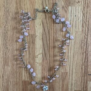 JCrew Elegant Pink Beaded Necklace